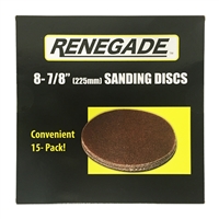 RENEGADE 8-7/8" Sanding Discs - 180 Grit [15/pk]