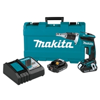 Makita 18V LXT Lithium Ion Compact Brushless Cordless 4,000 RPM Drywall Screwdriver Kit (2.0Ah)  XSF03R