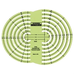 Alvin Civil Engineer Radius Guide Template