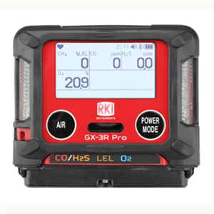 RKI GX-3R PRO 4 GAS MONITOR (LEL/O2/H2S/CO)