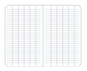 Elan Level Grid Filler Paper | White Ledger Paper Mini-binders