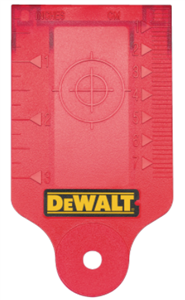 DEWALT Red Laser Target Card