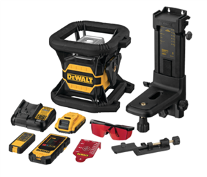 DEWALT 20V MAX* Tool Connect Red Tough Rotary Laser Level