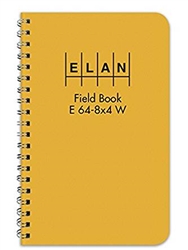Elan E64-8X4WYE Wire Bound Field Book