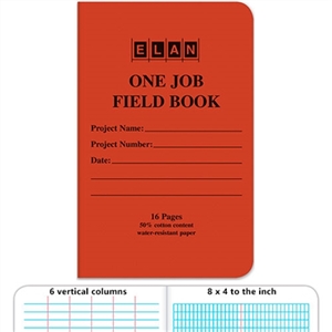 Elan One Job Field Book - (8" x 4" Grid)