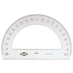 Alvin 6" Semicircular Protractor