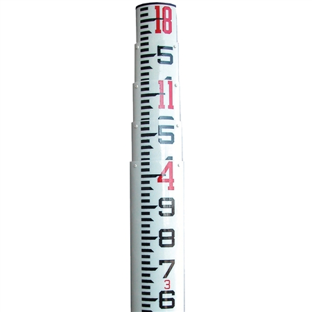 Sokkia 25' SK Fiberglass Oval Level Rod - Tenths