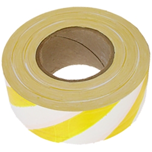 Presco Striped Flagging Tape - Yellow/White