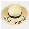 Just Married Floppy Beach Hat