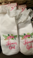 Perfectly Picked Flower Girl Socks