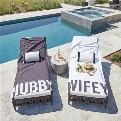 Hubby and Wifey Beach Towels