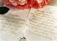 Daughter/Daughter-in-Law Hankies