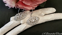 Alencon Lace with Beautiful Crystal Brooch - Sold Out!