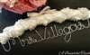 Personalized Ivory Rosette Fabric Hanger