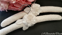 Lace Fabric with Floral Detail Hanger