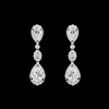 CZ Teardrop Earrings