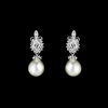 Crystal and Pearl Drop Earrings