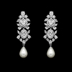 Fresh Water Pearl and Crystal Earrings