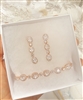 Three Tier Earrings and Bracelet