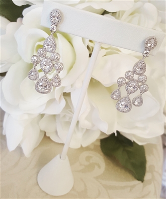 CZ Chandelier Earrings