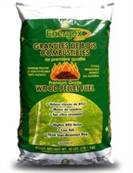 ENERGEX PREMIUM HARDWOOD/SOFTWOOD BLEND WOOD PELLETS, 8,200 BTUS, 20LB BAGS