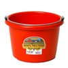 MILLER P8RED PLASTIC BUCKET 8 QT RED