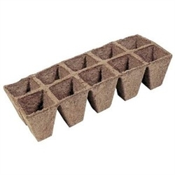 JIFFY PEAT STRIP 2.25 INCH POT, 12 POTS PER STRIP