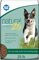 BLUE SEAL NATURAL 26 DOG FOOD 25LB