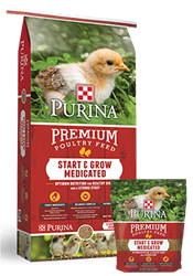 PURINA START AND GROW MEDICATED CHICK STARTER