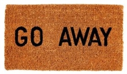 FLOOR MAT COCOA FIBER "GO AWAY"