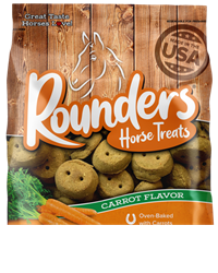 BLUE SEAL ROUNDERS HORSE TREAT CARROT 30OZ