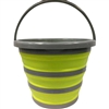 1402 Collapsible Bucket 2.5 Gal Lime Green Grey