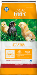 BLUE SEAL HOME FRESH CHICK STARTER MEDICATED CRUMBLE 25LB
