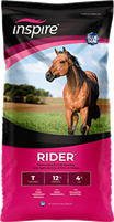 BLUE SEAL INSPIRE RIDER 12% TEXTURED HORSE FEED 50LB