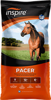 BLUE SEAL INSPIRE PACER 12% TEXTURED HORSE FEED 50LB