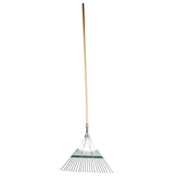 RUGG TT22-54 METAL SPRINGBRACE LEAF RAKE, 54" HANDLE, 22 TINE