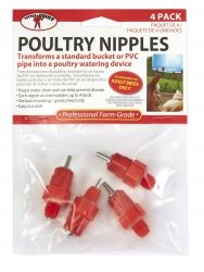 LITTLE GIANT 17205 HEN HYDRATOR NIPPLES 4PK