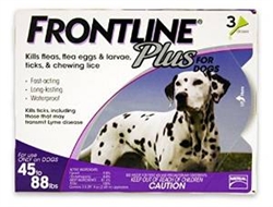 FRONTLINE PLUS DOG 44-88LB 3 MONTH