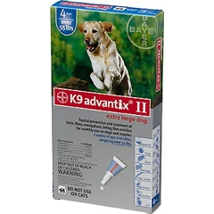 K9 ADVANTIX 2 FLEA & TICK CONTROL DOG 55LB+ 4PK