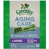 GREENIES AGING CARE TREAT LARGE 27OZ