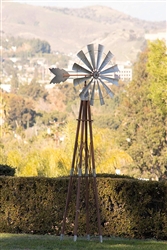 Alpine JUM264 Garden Metal Kinetic Windmill, 101 Inch Tall Multi-Color