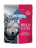 BLUE BUFFALO WILDERNESS WILD CUTS TRAIL TOPPERS CHUNKY SALMON BITES 3OZ - CASE OF 24