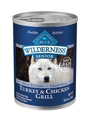 BLUE BUFFALO WILDERNESS SENIOR TURKEY/CHICKEN CAN