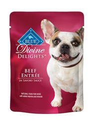 BLUE BUFFALO DIVINE DELIGHTS BEEF ENTREE FOR SMALL BREED DOGS 3OZ - CASE OF 12