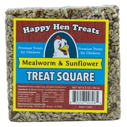 HAPPY HEN TREAT SQUARE MEALWORM & SUNFLOWER 6.5OZ