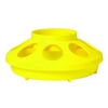 Miller 806 Heavy Duty Baby Chick Feeder, 1 qt Capacity 6.325 in W x 6-3/8 in L x 2-1/2 in H, Yellow