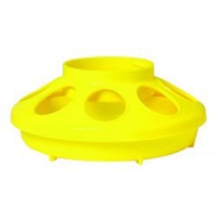Miller 806 Heavy Duty Baby Chick Feeder, 1 qt Capacity 6.325 in W x 6-3/8 in L x 2-1/2 in H, Yellow