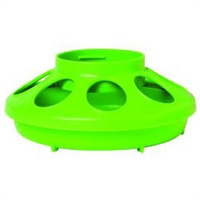 Miller 806 Heavy Duty Baby Chick Feeder, 1 qt Capacity 6.325 in W x 6-3/8 in L x 2-1/2 in H, APPLE GREEN