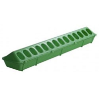 Miller 820 High Density Poultry Feeder 4-1/2 in W X 20 in L X 3 in H, Polypropylene, Lime Green