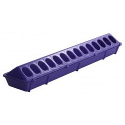 Miller 820 High Density Poultry Feeder 4-1/2 in W X 20 in L X 3 in H, Polypropylene, Purple